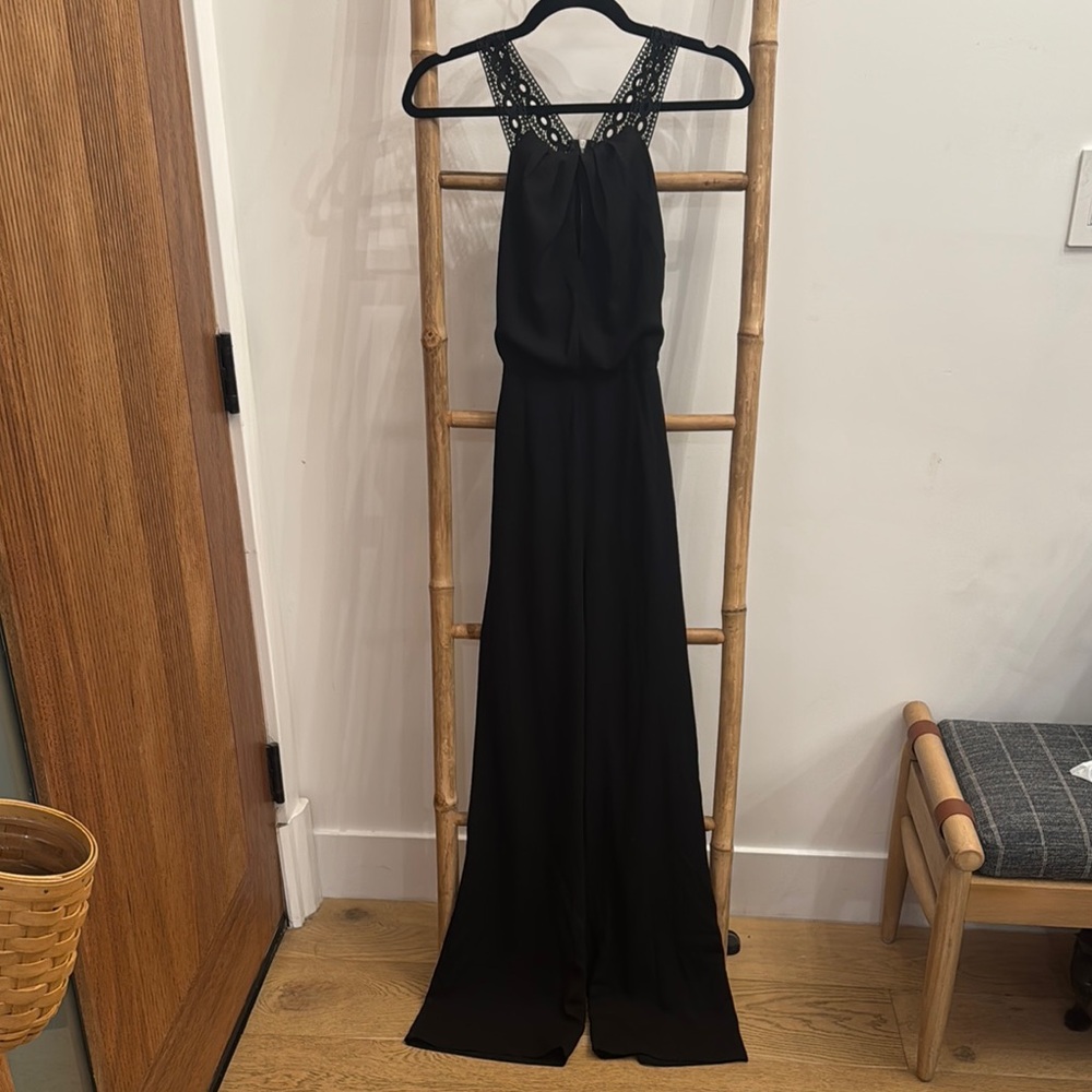 Elegant Black Halter Jumpsuit